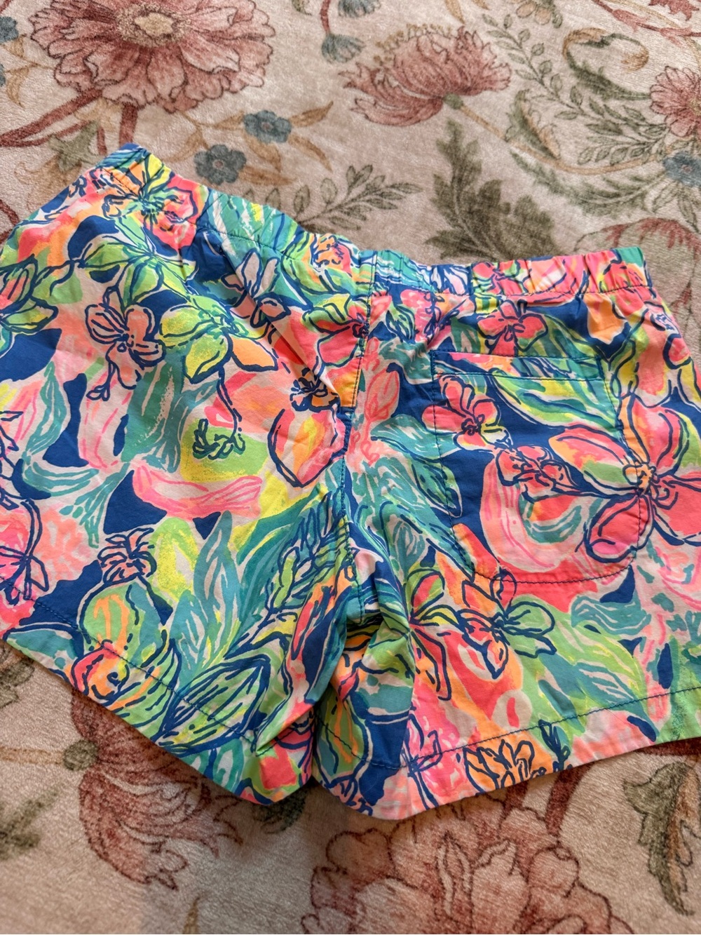 Lilly Pulitzer Neon Floral Multicolor Shorts - Picture 3 of 4